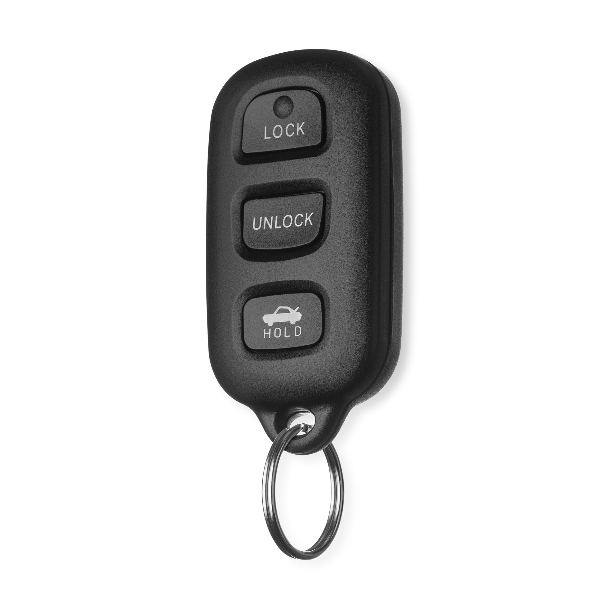 FOBTEK Key Fob Keyless Entry Remote for Toyota Camry Solara Matrix Replacement for GQ43VT14T, 89742-AA030 (3-Button)